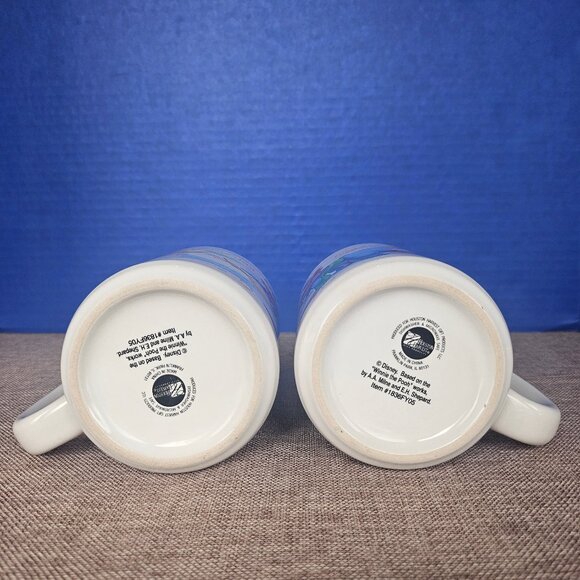 Disney Winnie The Pooh Set of 2 Coffee Mugs Snow Day Time For Play Tigger - Picture 5 of 9